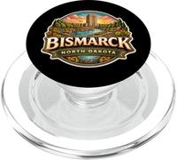 Bismark Nord Dakota Souvenir Città Stato Capitale Vintage PopSockets PopGrip per MagSafe