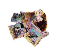 Bismuth Ore Crystal Ornaments Rare Metal Rainbow Ore Rough Stone Irregular Teaching Collection Ornaments