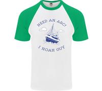 Bisogno Un Arc ? I Noè Guy Divertente Ateismo Uomo S/S Baseball T-Shirt