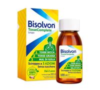 Bisolvon Tosse Complete, Sciroppo Tosse Secca e Grassa, 100 ml | Sollievo Mal di Gola, Emolliente e Lenitivo, Sciroppo per Adulti e Bambini dai 2 Anni,100% Naturale, Senza Zucchero e Alcool
