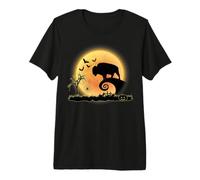 Bison Animal And Moon Funny Scary Halloween Costume Maglietta Premium
