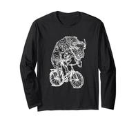 Bison - Bicicletta da Bicicletta Buffalo Divertente con Animali Maglia a Manica
