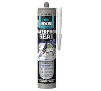 Bison Guaina impermeabile grigia da 290 ml, rivestimento impermeabile, per tutte le condizioni atmosferiche, impermeabile, passaggi per tetti, tettoie, roulotte, riparazione grondaia