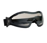 BISON LIFE Mirage - Occhiali di sicurezza ventilati con fascia elastica regolabile e custodia protettiva, protezione UV per attività all'aperto, specchio, occhiali antipolvere per uomini e donne (1