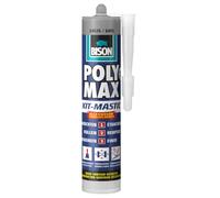 Bison Poly Max Kit grigio 280 ml tutto in 1 kit, guarnizione impermeabile, universale, per interni ed esterni, resistente alle temperature da - 40 °C a + 100 °C