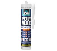 Bison Poly Max Kit Trasparente 280 ml Kit Completo Completo Completo Impermeabile Guarnizione Universale Interno ed Esterno Verniciabile Riempimento Antirestringimento Resistente alla temperatura da