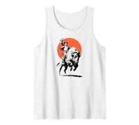 Bison Rider Cowboy Dude on an American Buffalo Canotta