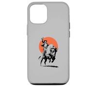 Bison Rider Cowboy Dude on an American Buffalo Custodia per iPhone 12/12 Pro