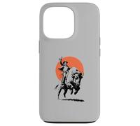 Bison Rider Cowboy Dude on an American Buffalo Custodia per iPhone 13 Pro