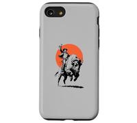 Bison Rider Cowboy Dude on an American Buffalo Custodia per iPhone SE (2020) / 7/8