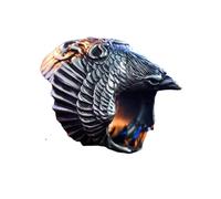 BISONBLUE Anello Uomo Anelli Donna Rings Regalo Anello Corvo Prepotente Anello Aquila Per Uomo Donna Anello Regolabile Anelli Per Motociclisti Per Feste Accessori Moda Argento Ridimensionabile