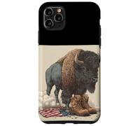 Bisonte americano in cerca militare per gli amanti dei bisonti Custodia per iPhone 11 Pro Max