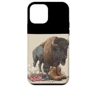 Bisonte americano in cerca militare per gli amanti dei bisonti Custodia per iPhone 12 mini