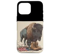 Bisonte americano in cerca militare per gli amanti dei bisonti Custodia per iPhone 16 Pro Max