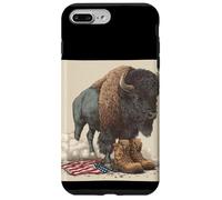 Bisonte americano in cerca militare per gli amanti dei bisonti Custodia per iPhone 7 Plus/8 Plus