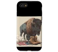 Bisonte americano in cerca militare per gli amanti dei bisonti Custodia per iPhone SE (2020) / 7/8