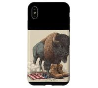 Bisonte americano in cerca militare per gli amanti dei bisonti Custodia per iPhone XS Max