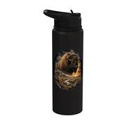 Bisonte americano Prairie Wilderness Paesaggio Bisonte Stainless Steel Insulated Water Bottle