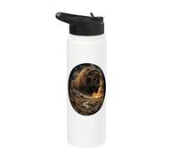Bisonte americano Prairie Wilderness Paesaggio Bisonte Stainless Steel Insulated Water Bottle
