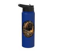 Bisonte americano Prairie Wilderness Paesaggio Bisonte Stainless Steel Insulated Water Bottle