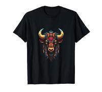 Bisonte Arti tribali dei nativi americani tribù indiane indigene Maglietta