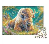 Bisonte europeo Puzzle 1000 Pezzi, Jigsaw Puzzle Ad Alta Difficoltà Regali Per Adulti E Adolescenti, Home Giochi 38x26cm/1000pcs