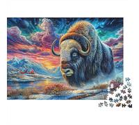 Bisonte europeo Puzzle 1000 Pezzi Per Adulti E Bambini | Gioco Di Sfida Intellettuale Puzzle 38x26cm/1000pcs