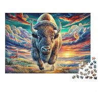Bisonte europeo Puzzle 1000 Pezzi Per Adulti, Puzzle Impossibile 1000 Pezzi Gioco Di Sfida Intellettuale Puzzle 70x50cm/1000pcs
