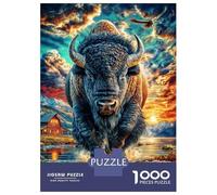 Bisonte europeo Puzzle 1000 Pezzi, Puzzle Impossibile 1000 Pezzi Gioco Di Sfida Intellettuale 38x26cm/1000pcs