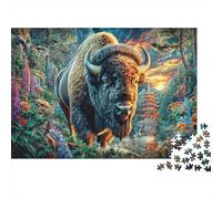 Bisonte europeo Puzzle 1000 Pezzi, Puzzle Impossibile 1000 Pezzi, Gioco Di Sfida Intellettuale 70x50cm/1000pcs