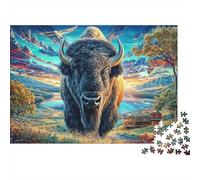 Bisonte europeo Puzzle 1000 Pezzi, Puzzle Impossibile 1000 Pezzi, Gioco Di Sfida Intellettuale 70x50cm/1000pcs