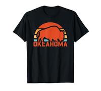 Bisonte retrò dell'Oklahoma Maglietta