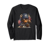 Bisonte Soldato per Gli Amanti dei Militari e dei campi di Battaglia Maglia a Manica