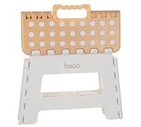 BISOO Sgabello Pieghevole - Sgabello Bambini per Bagno e Cucina - Sgabello Portatile in Plastica - Sgabelli Pieghevoli con Colori Carini e Resistenti Fino a 120Kg - Altezza 22 cm Miele