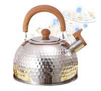 Bisoso da 2L - d'acqua in acciaio inossidabile premium | vaso da campeggio per cucina all'aperto, classico fischiatore per caffè, bevande calde, compatibile co