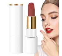Bisous Rossetto Opaco Trasparente, Balsamo Labbra Idratante Velluto in 5 Colori, Tazza Antiaderente, Plumper Labbra Professionale, Smalto Labbra Impermeabile Lunga Durata per Donne (3,8g/Pezzo)