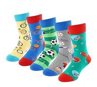 BISOUSOX Bambini e Ragazzi Comodo Calzini da Ragazzo Cotone Calzini Divertenti per Ragazzo Traspirante Calzini per Bambini Regalo per Bambini