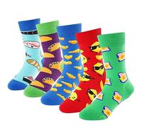 BISOUSOX Bambini e Ragazzi Comodo Calzini da Ragazzo Cotone Calzini Divertenti per Ragazzo Traspirante Calzini per Bambini Regalo per Bambini