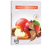 Bispol - Candeline profumate, 6 pezzi, alla mela, cannella