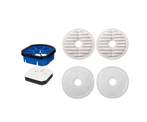 BISSELL Kit di Accessori per SpinWave + Vac | Mop Lavabili e Riutilizzabili con Filtro | Include Panni Ruvidi, Morbidi e Filtro | Ricambi | Ideale per le Serie SpinWave + Vac | 3887