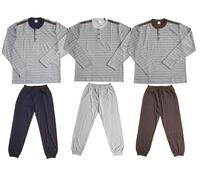 BISSO BOSS. Pigiama Uomo invernale in Caldo Cotone, mod. Serafino. 2415 SIDONE.