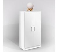 Bissolo Casa, Scarpiera Salvaspazio 55x36x108 cm Bianco Opaco in Laminato, in Kit. Design Salvaspazio Elegante e Funzionale per Organizzazione Pratica e la Cura di Ogni Ambiente con Stile