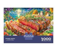 Bistecca Puzzle 1000 Pezzi, Jigsaw Puzzle Ad Alta Difficoltà Regali Per Adulti E Adolescenti, Home Giochi 38x26cm/1000pcs