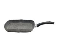 Bistecchiera Cortina Eco Granitium alluminio cm 28x28 Piastra Griglia BALLARINI