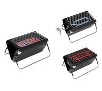 Bistecchiera Barbecue Elettrica Carbone Gas 3 in 1 in Acciaio 1800 Watt DCG