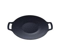 Bistecchiera coreana per barbecue, padella coreana antiaderente per barbecue compatibile con induzione, fornello a gas, piano cottura elettrico, griglia interna o esterna (30 cm)