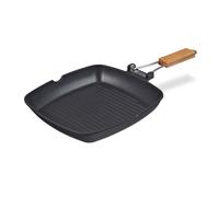 Bistecchiera da 28 cm Padella per induzione 0,9 kg Alluminio Piastra da cucina