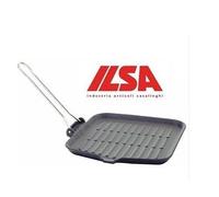 Bistecchiera Dietella Ilsa Quadrata cm 24x24 Ghisa Piastra Vassoio Griglia