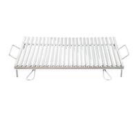BISTECCHIERA DIETETICA INOX graticola in acciaio 4 manici cm. 70x45
