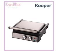 BISTECCHIERA ELETTRICA 2000W DOPPIA GRIGLIA KOOPER 5925655